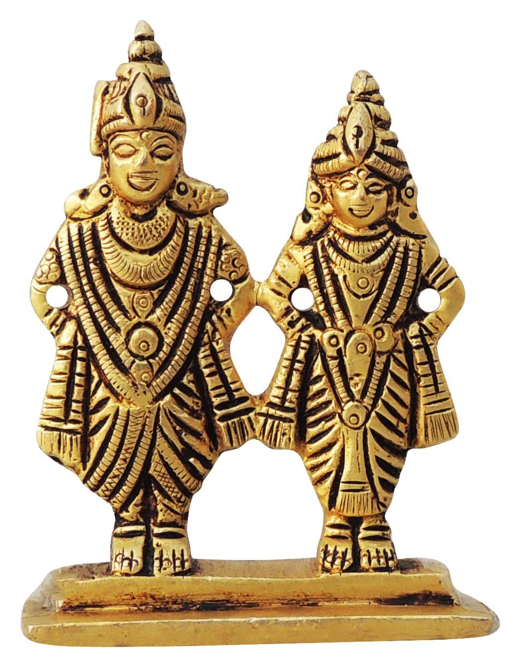 Brass Rukmini Vitthal — 2.7"