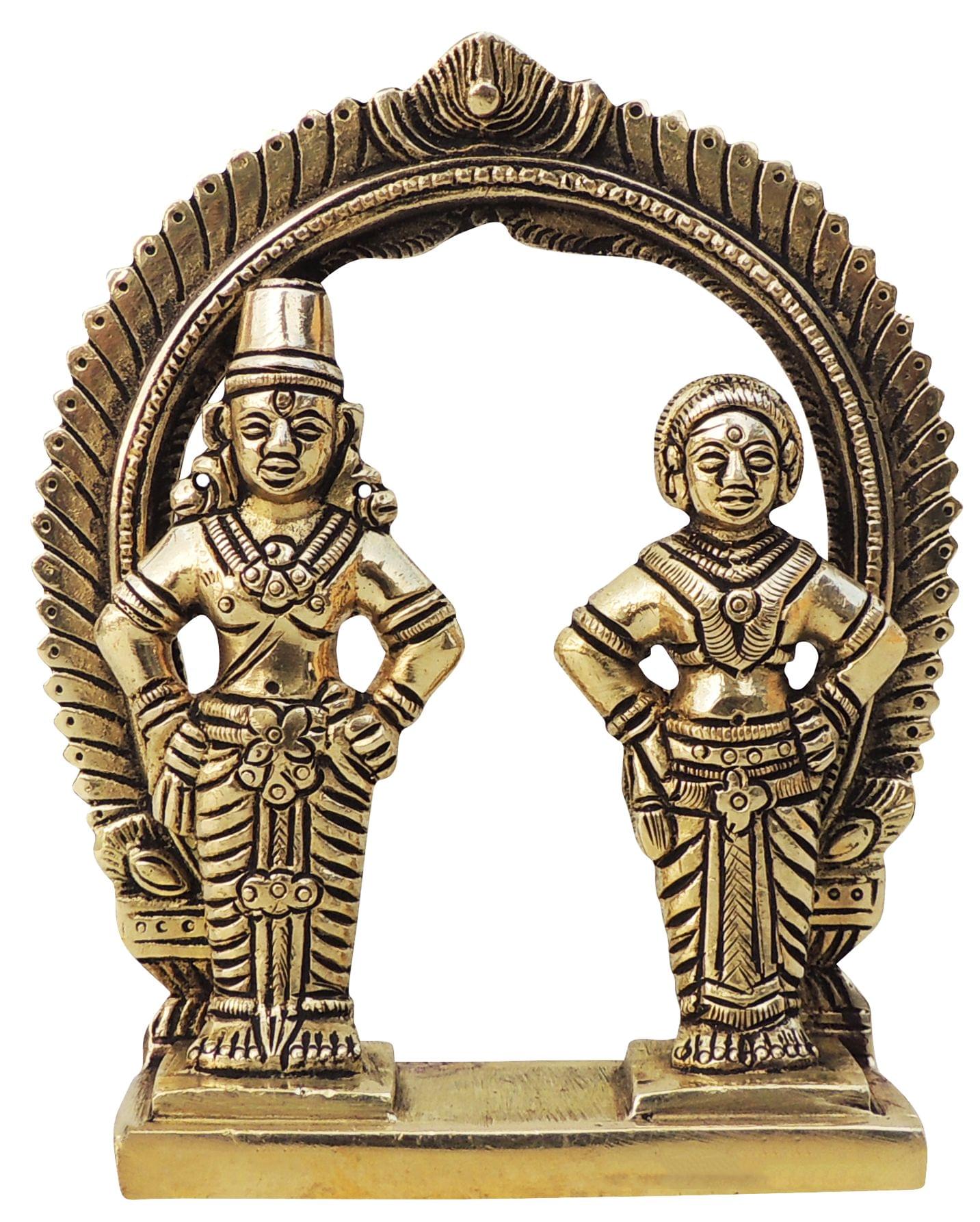 Brass Rukmini Vitthal — 4.5"