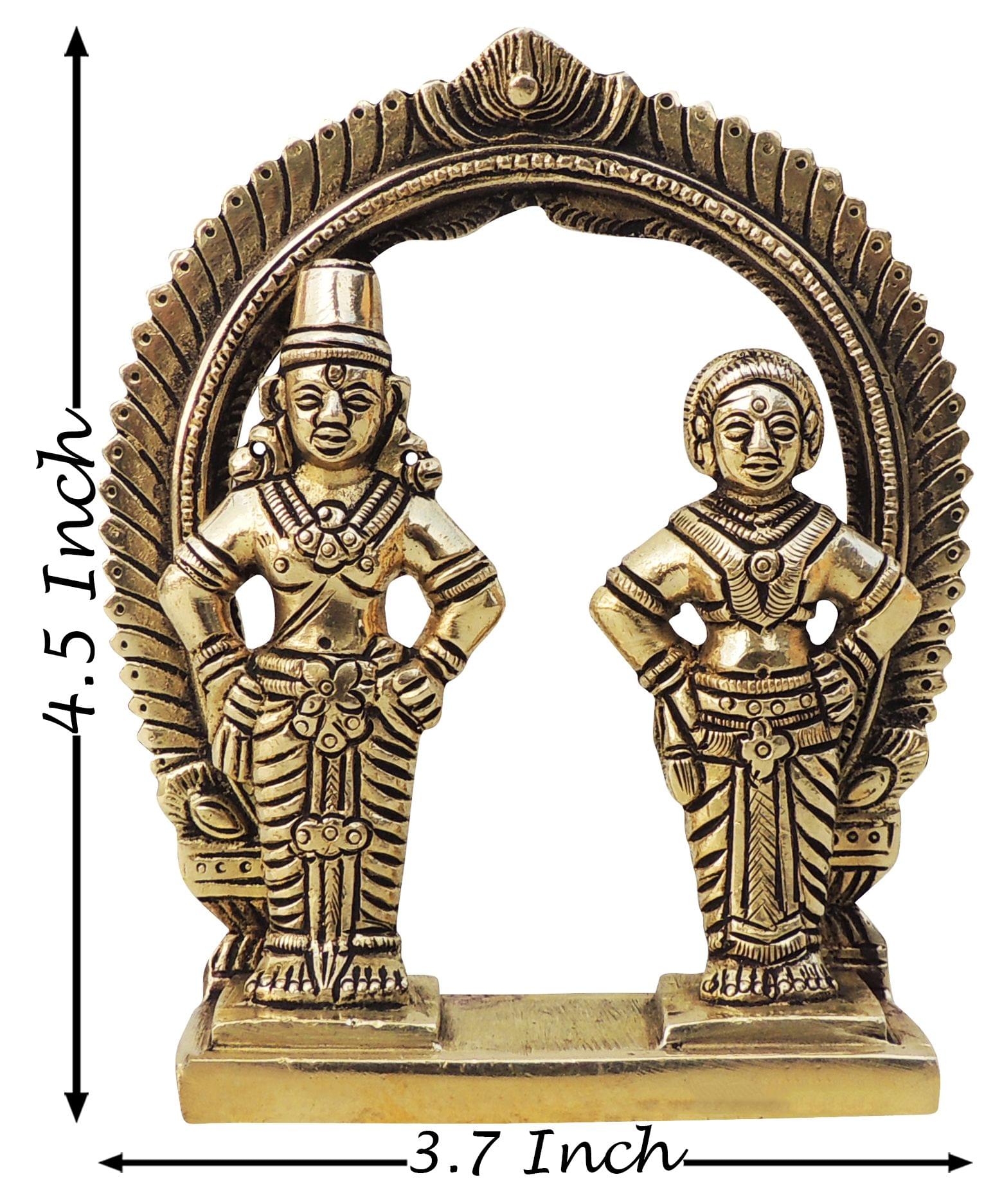 Brass Rukmini Vitthal — 4.5"