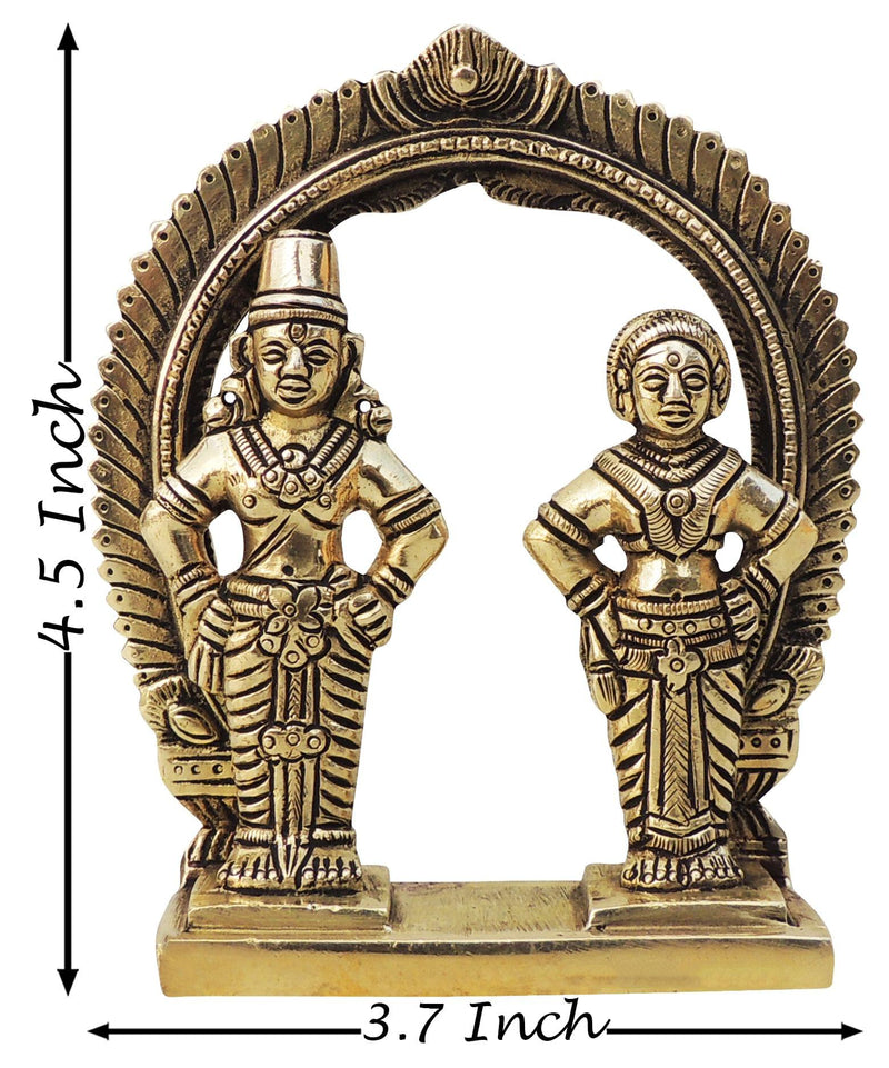 Brass Rukmini Vitthal — 4.5"