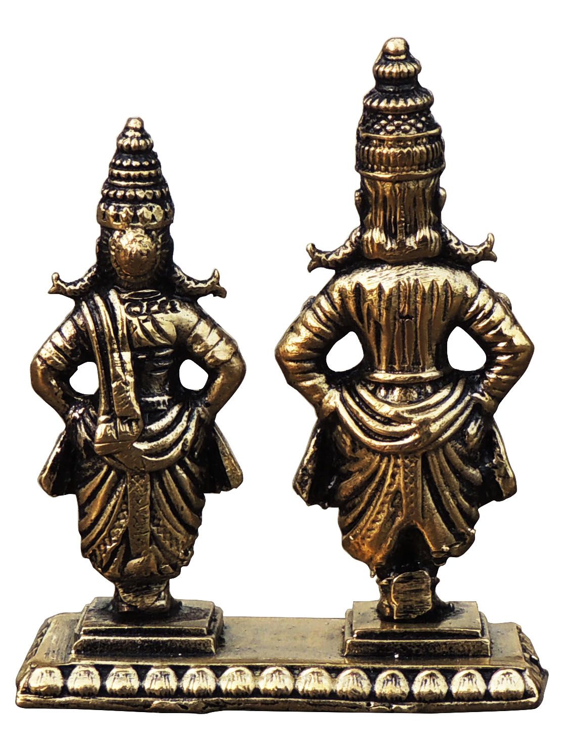 Brass Rukmini Vitthal — 2.2"