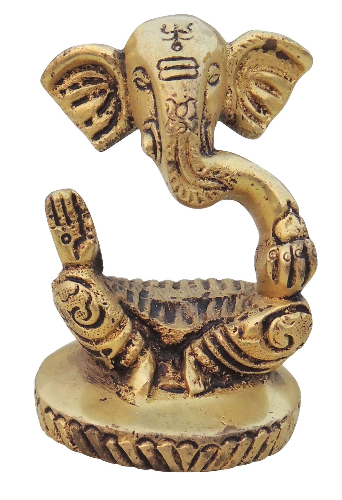 Brass Ganesh — 2.7"