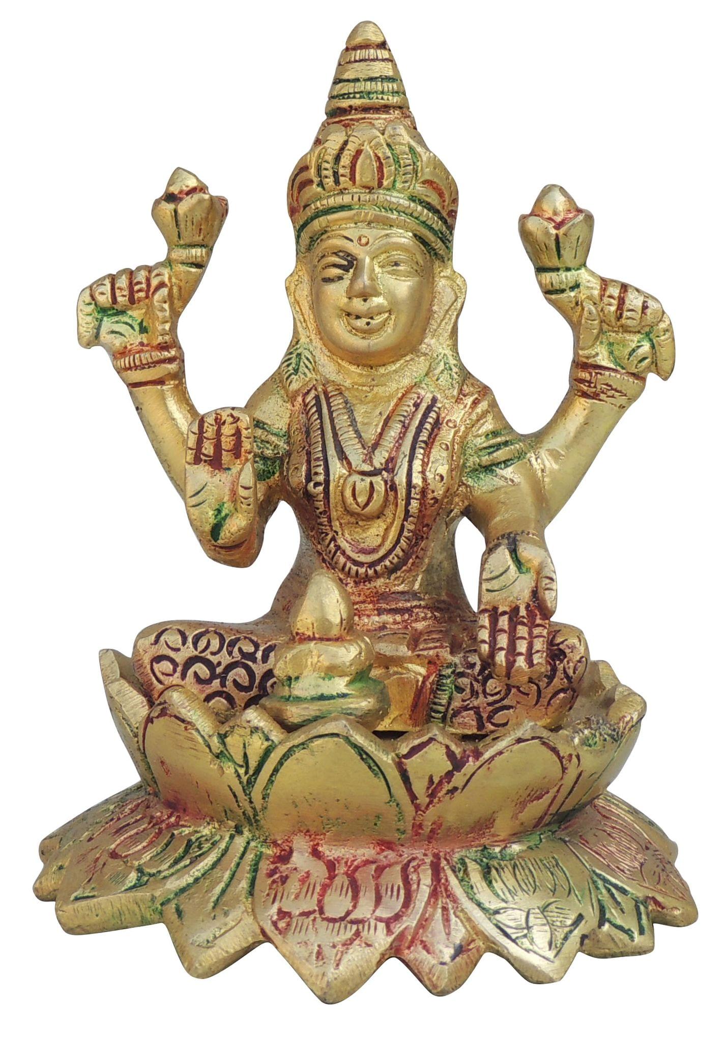 Brass Lakshmi — 5"