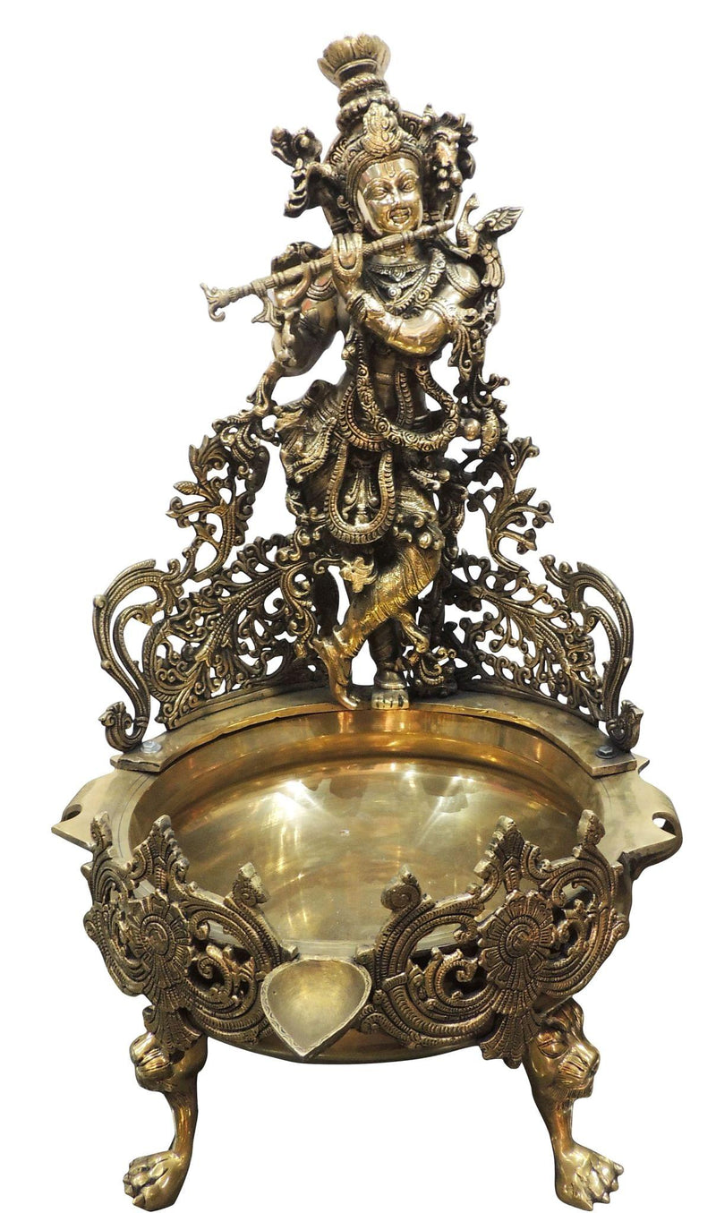 Brass Krishna — 33.5"