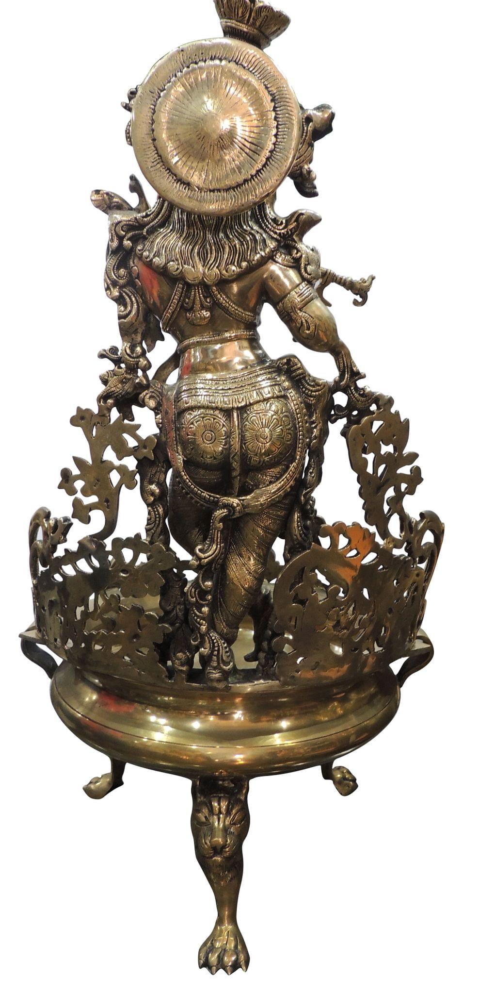 Brass Krishna — 33.5"