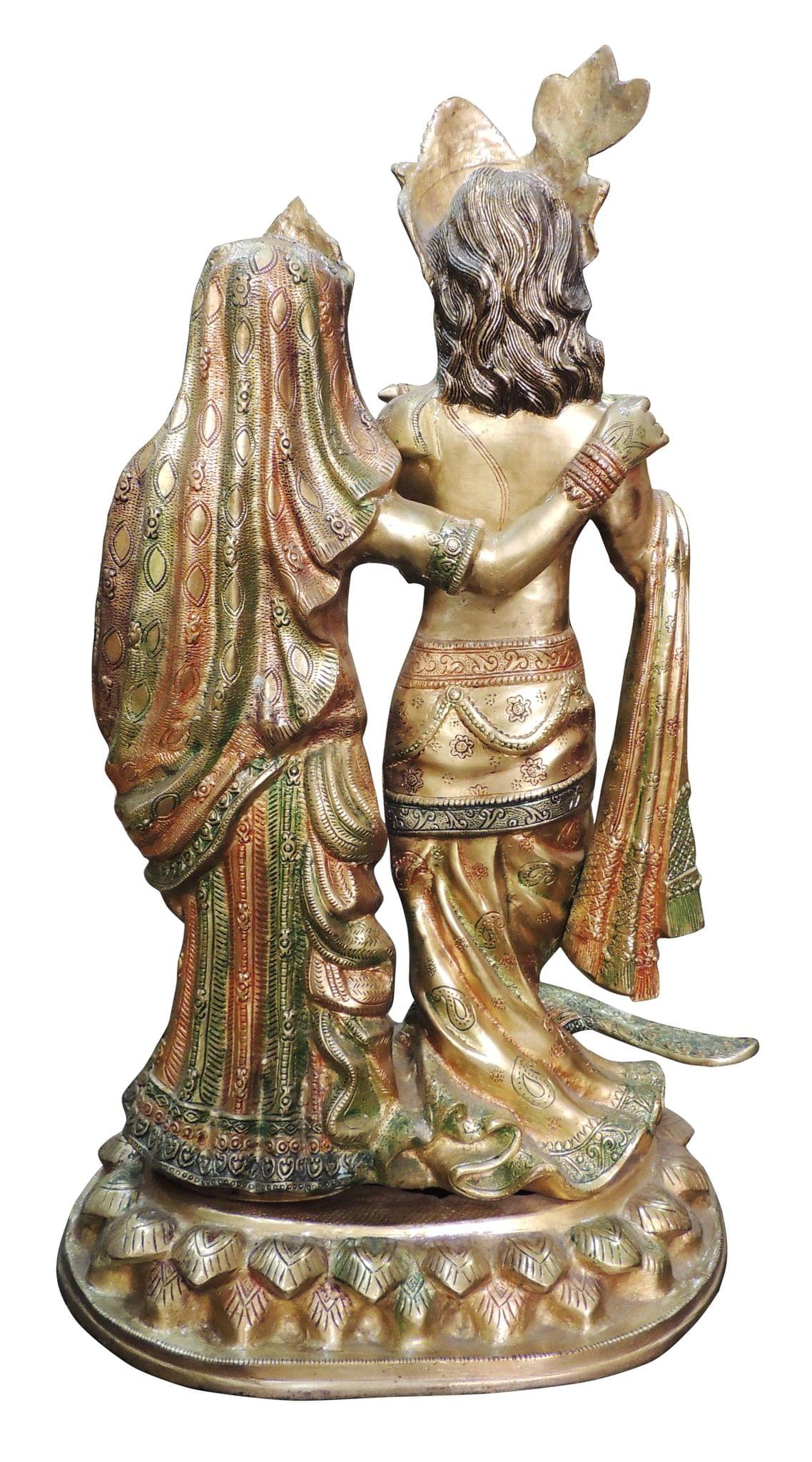 Brass Radha-Krishna — 29"