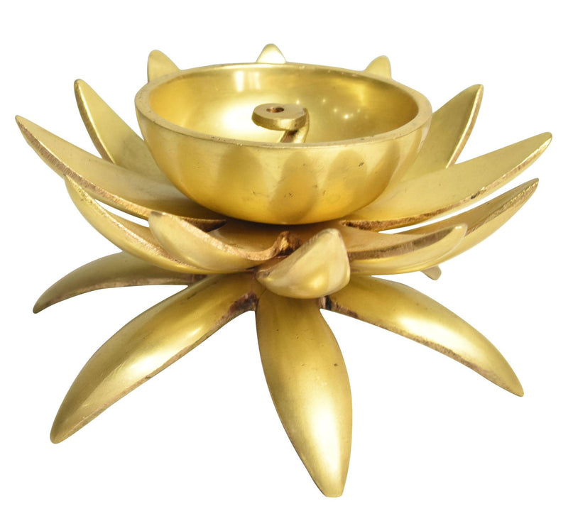 Brass Table Decor Kamal Deepak, Oil Lamp — 3"