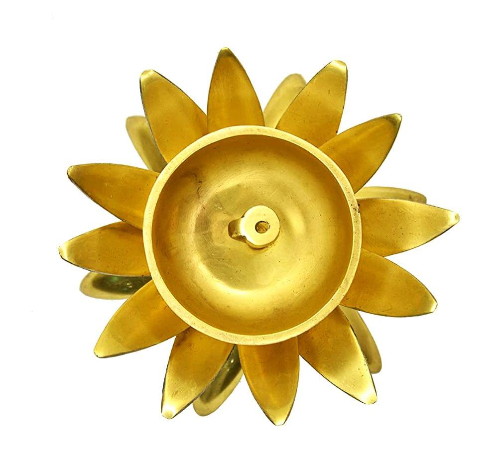 Brass Table Decor Kamal Deepak, Oil Lamp — 3"
