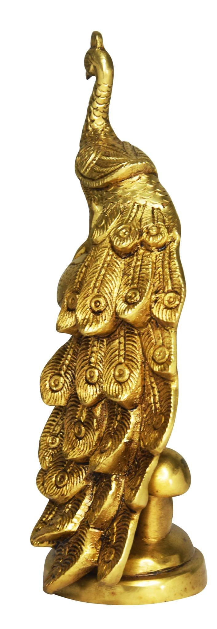 Brass Peacock — 9"