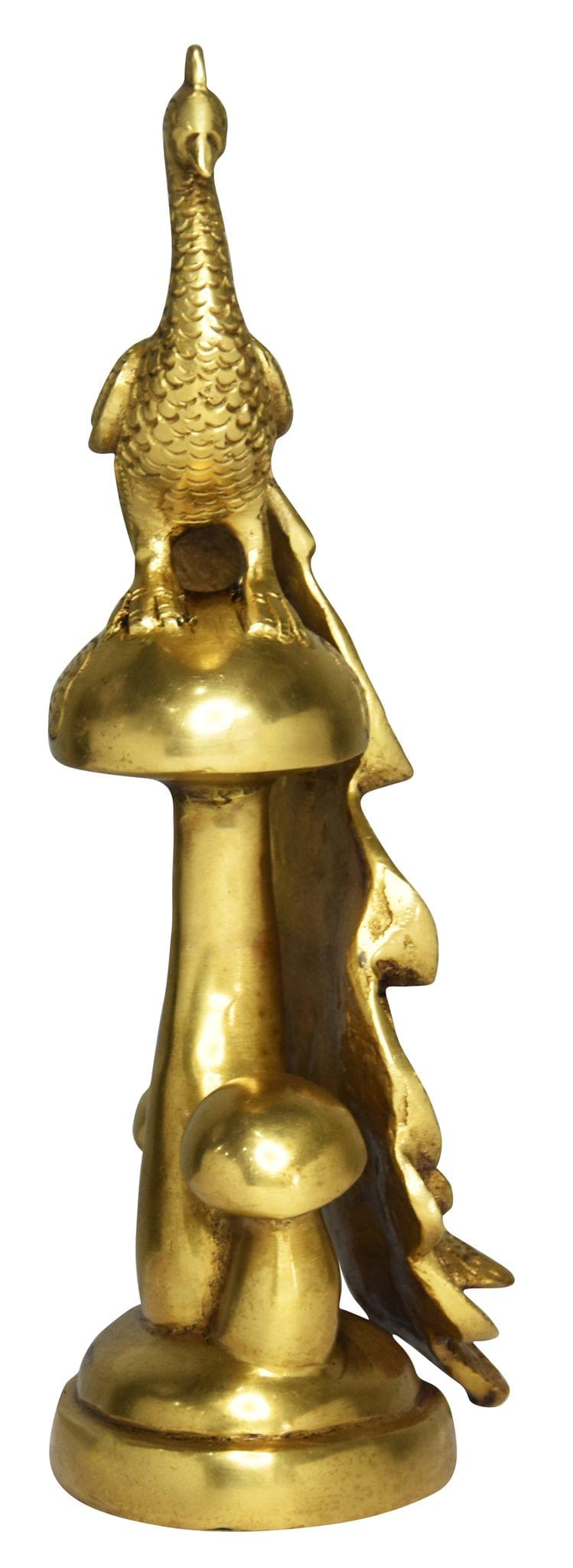 Brass Peacock — 9"