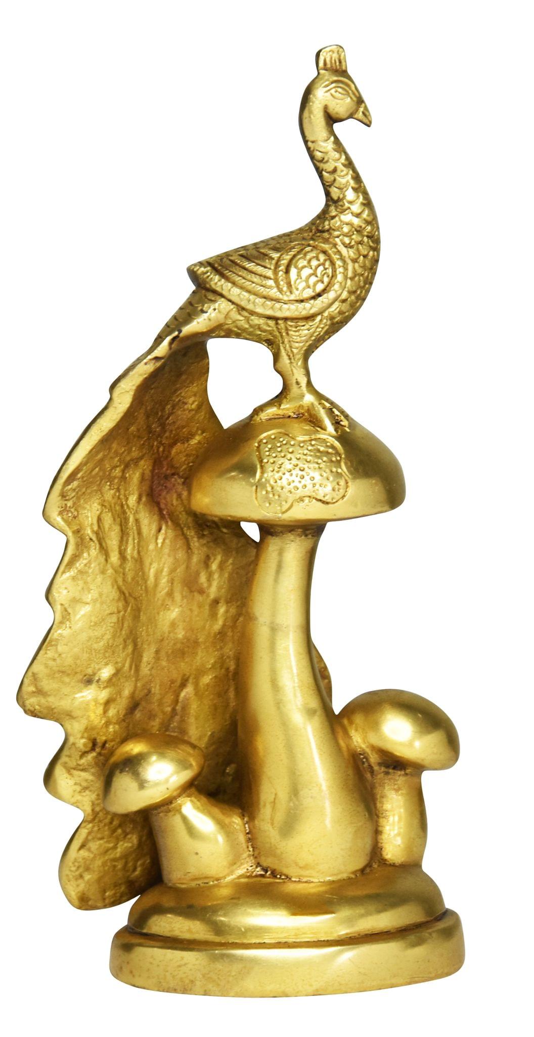 Brass Peacock — 9"