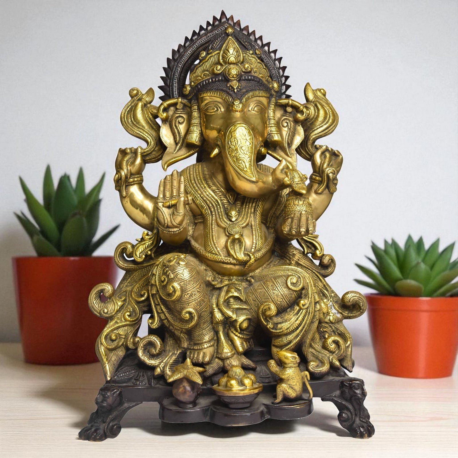 Brass Ganesh — 18"