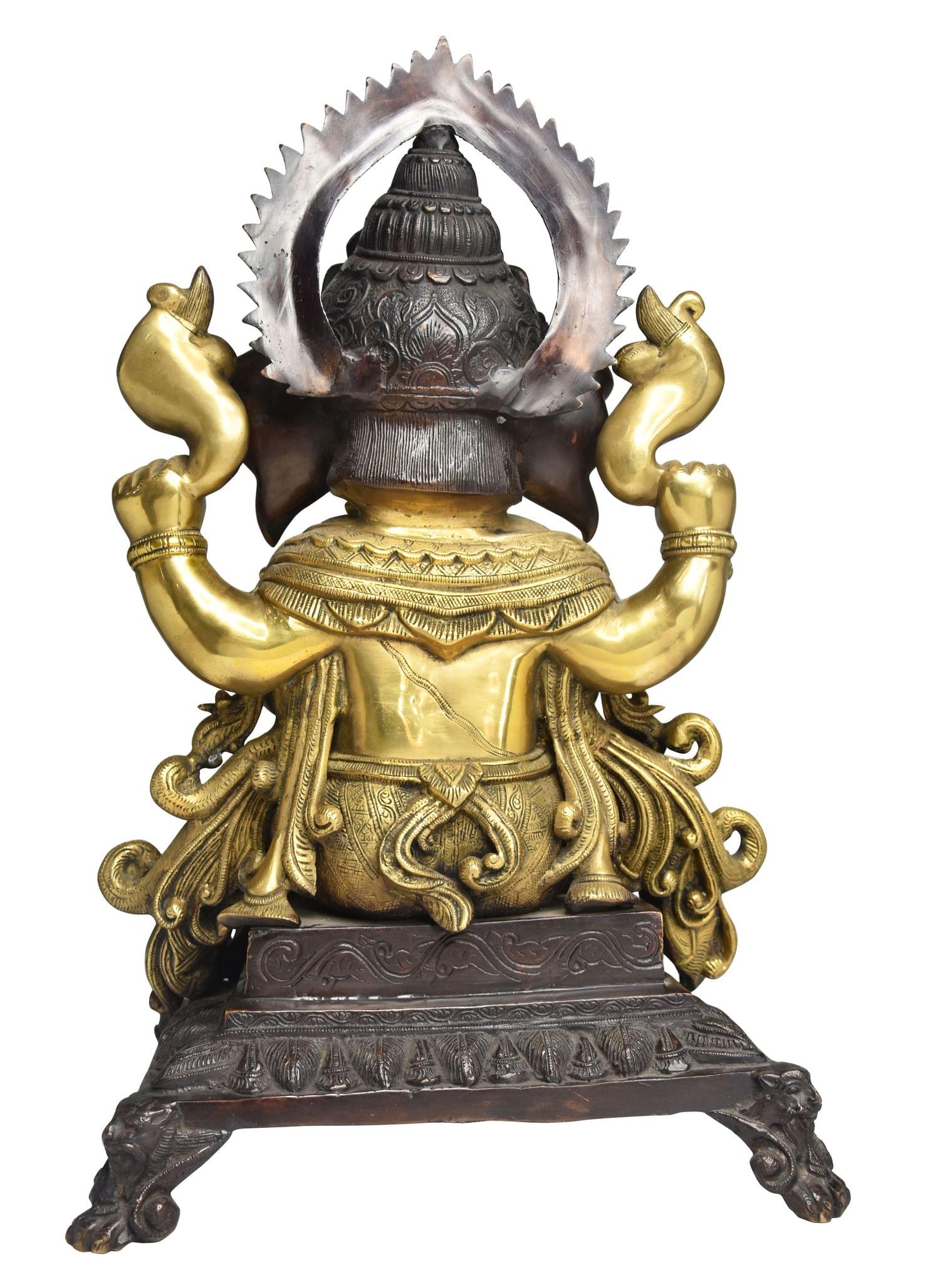 Brass Ganesh — 18"