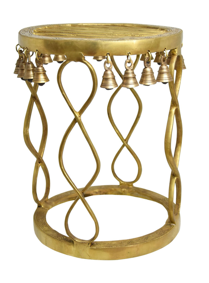 Brass Stool — 19"