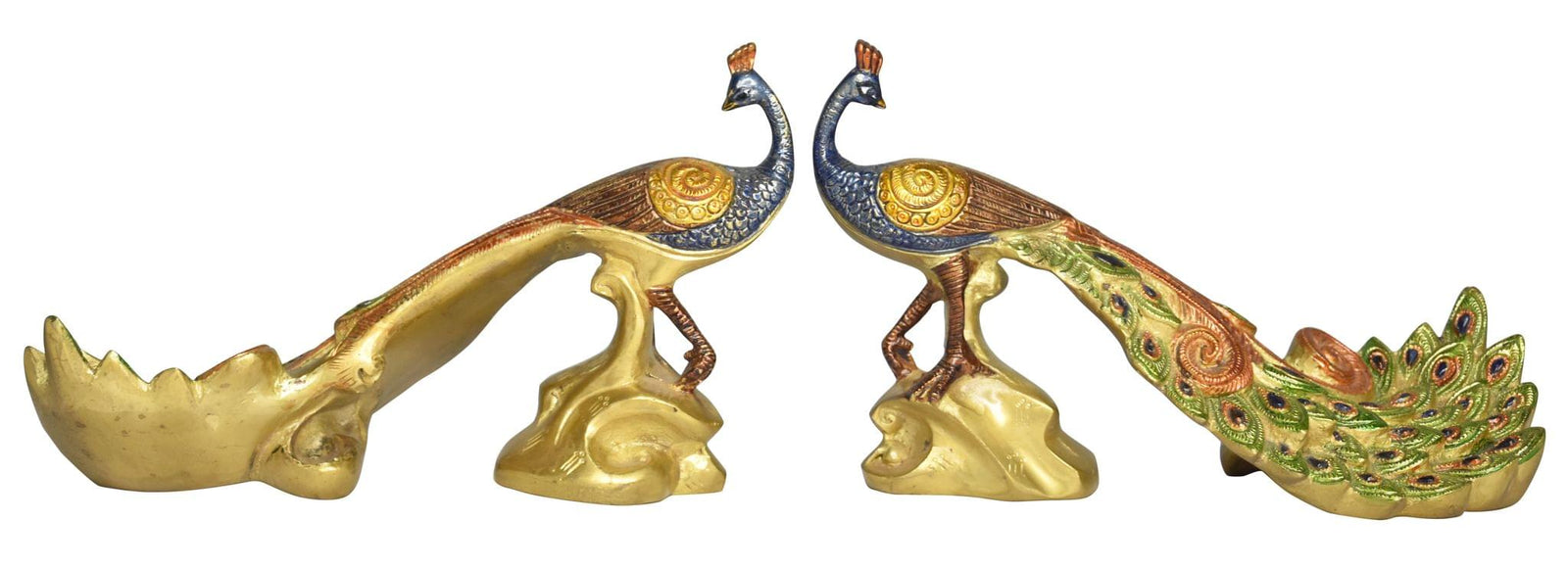 Brass Decor Peacock — 7"