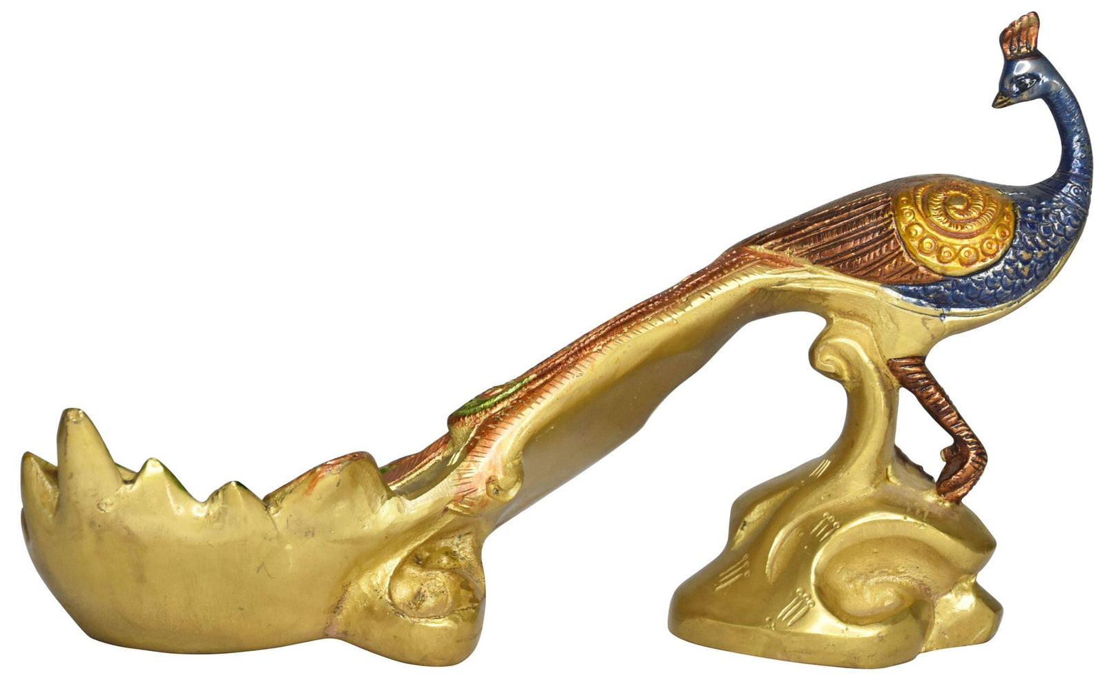 Brass Decor Peacock — 7"