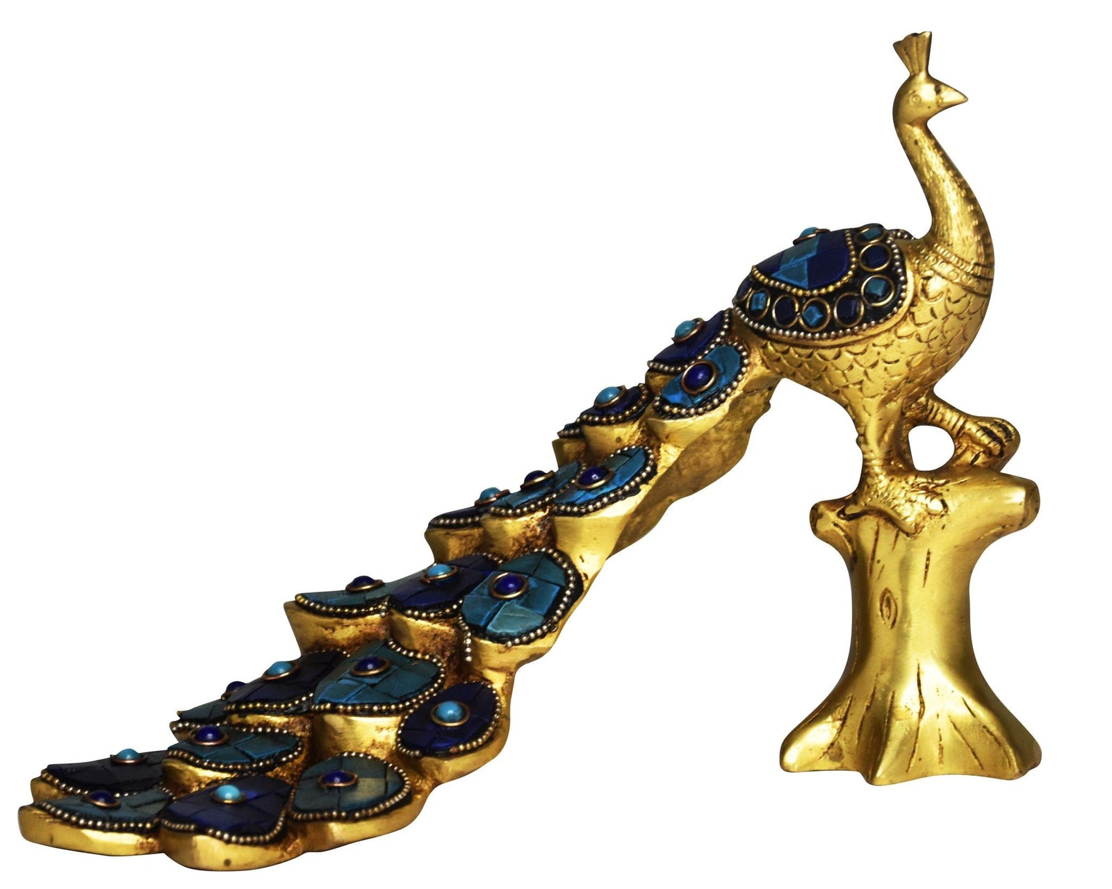 Brass Decor Peacock — 7"