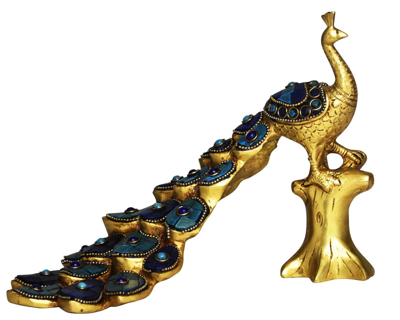 Brass Decor Peacock — 7"