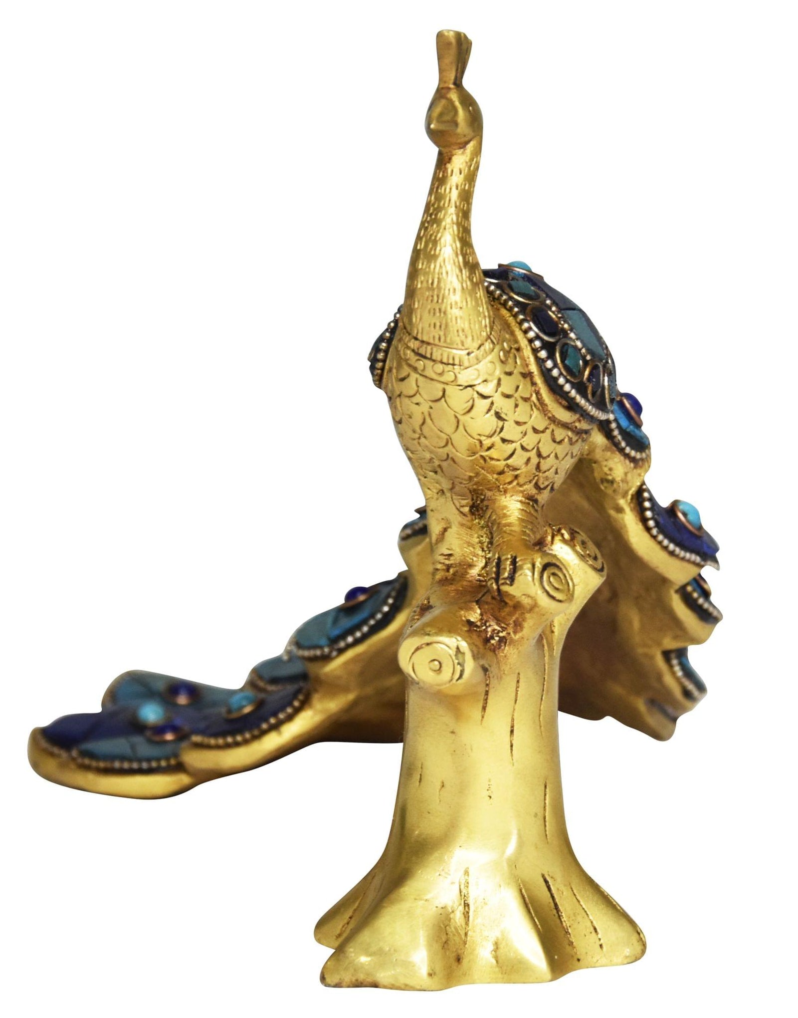 Brass Decor Peacock — 7"