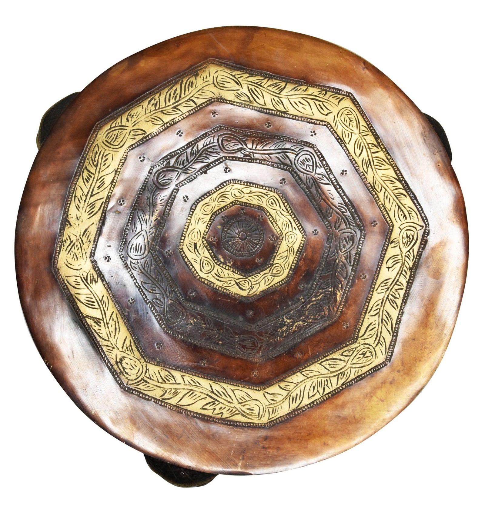 Brass Stool — 18"