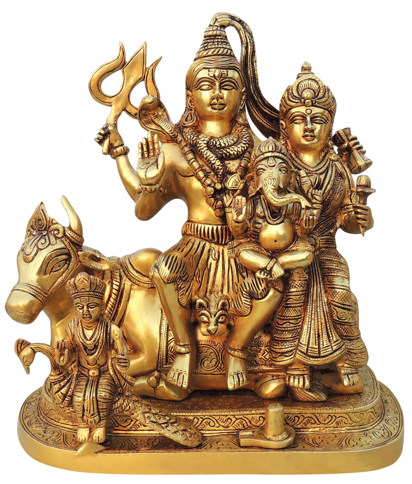 Brass Shiva — 14"