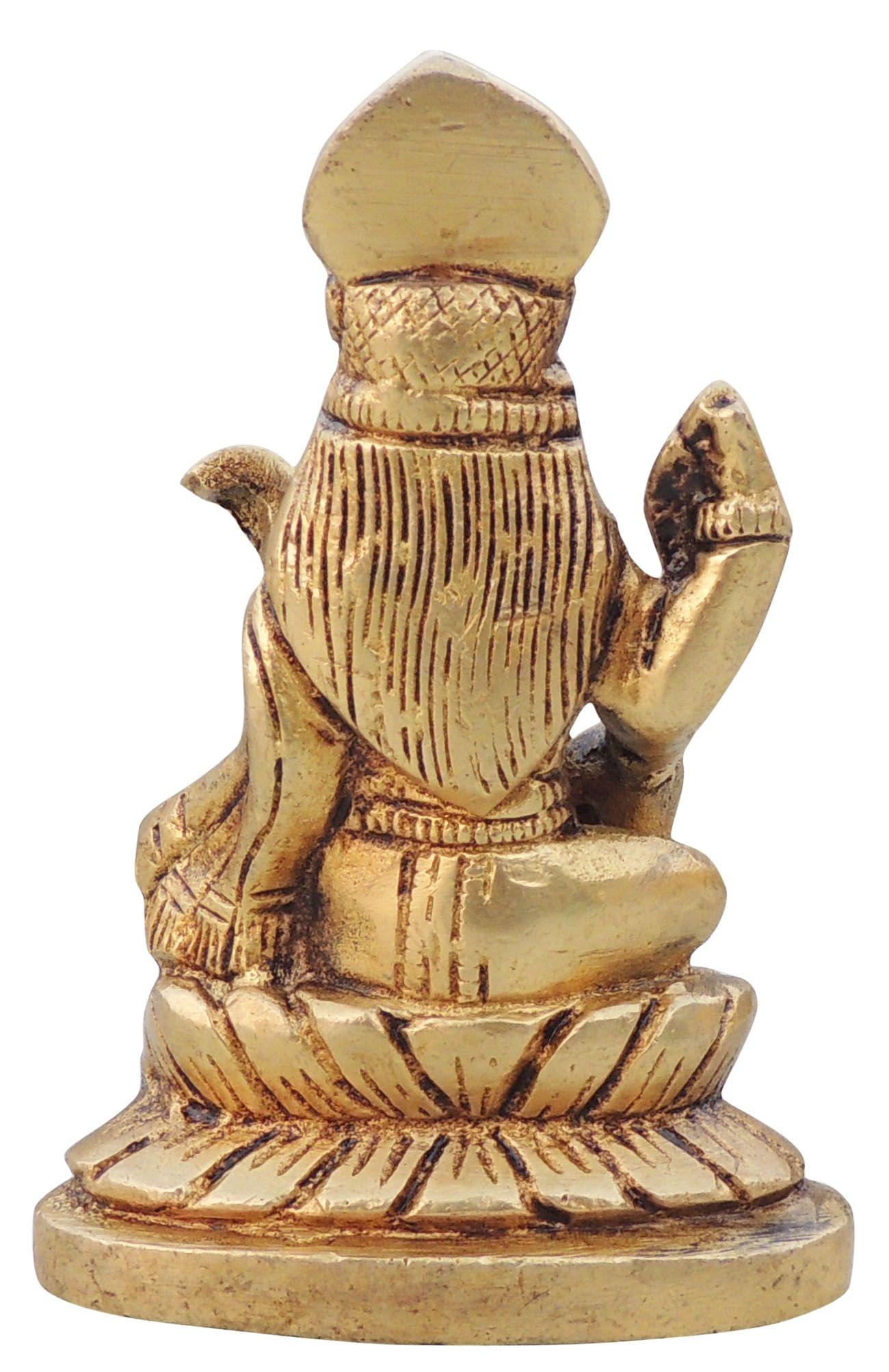 Brass Saraswati — 4"