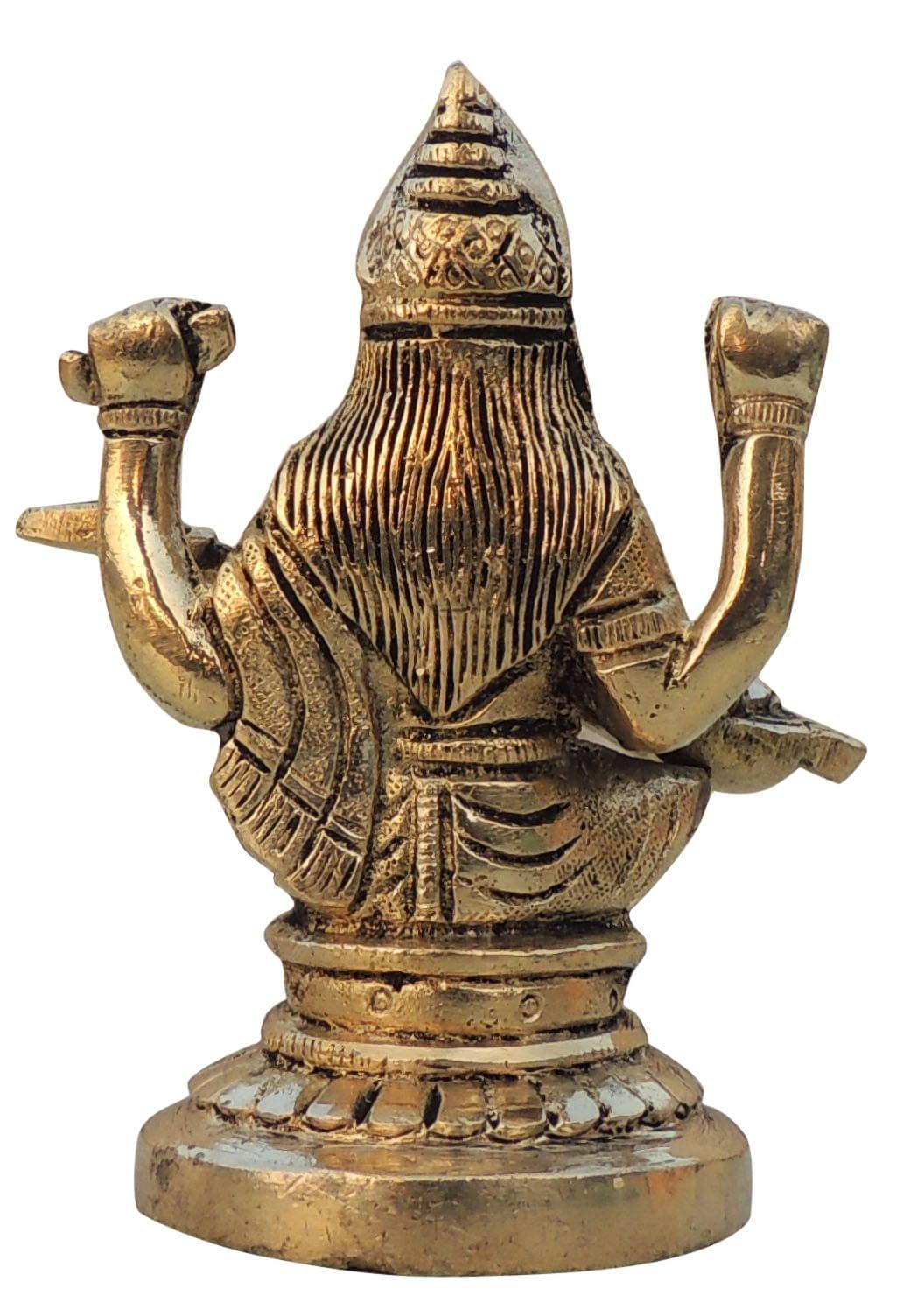 Brass Saraswati — 4.2"
