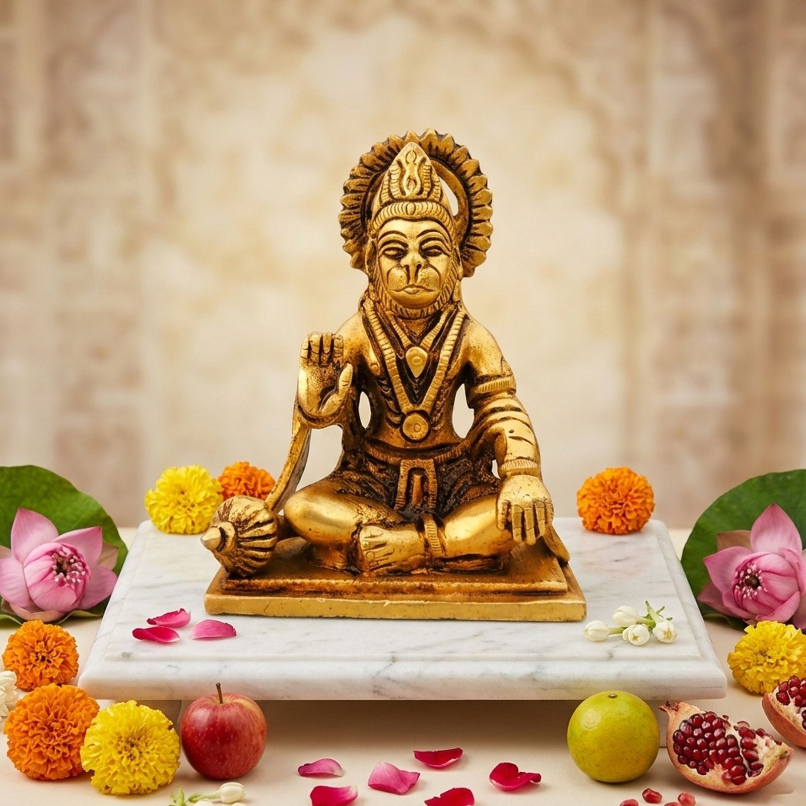 Brass Hanuman — 4.2"