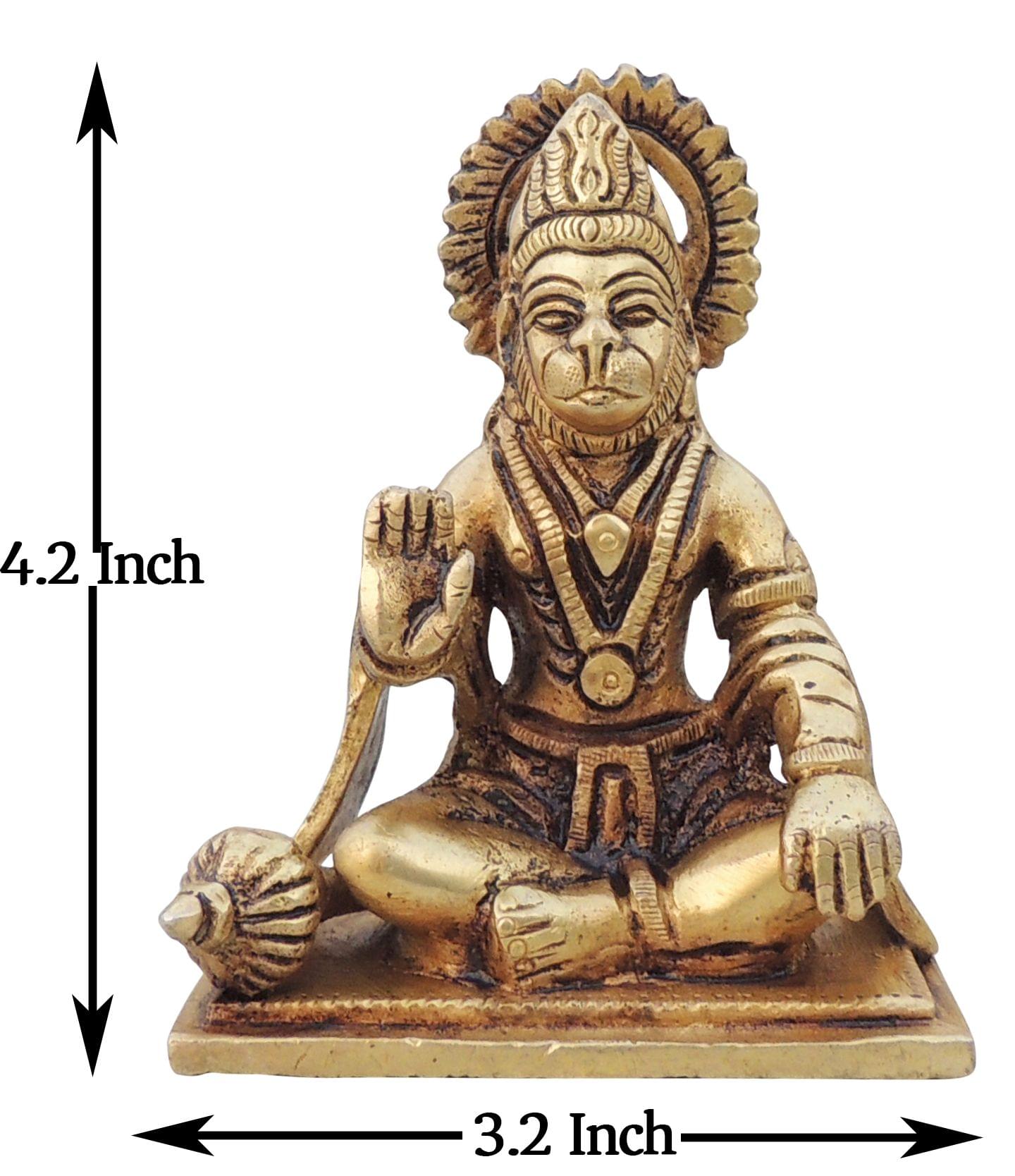 Brass Hanuman — 4.2"