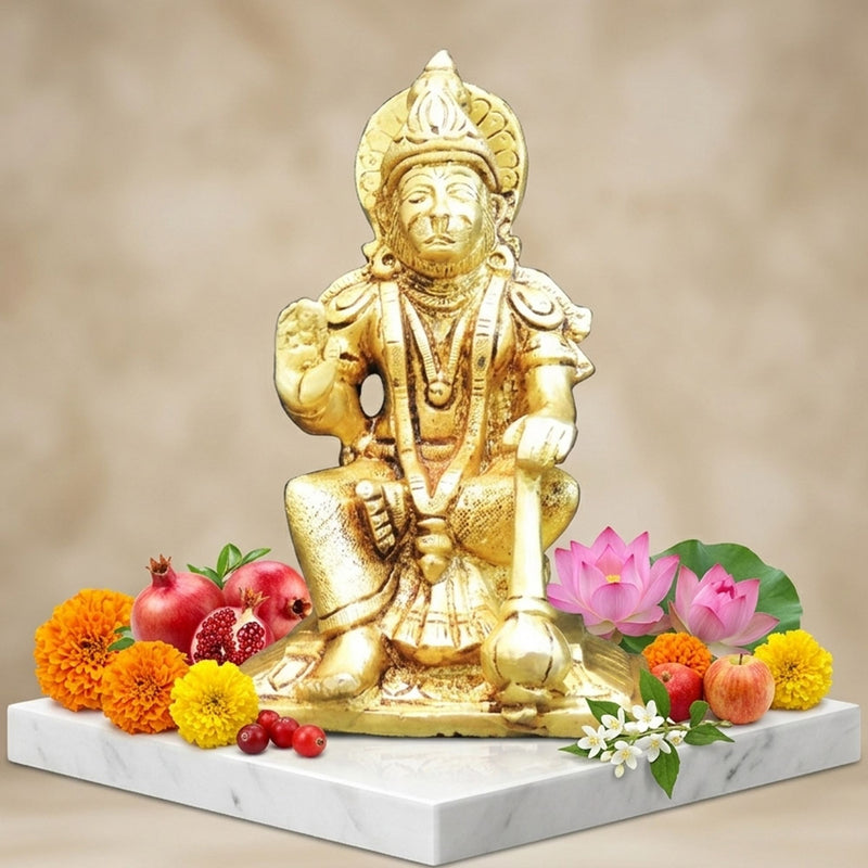 Brass Hanuman — 6"