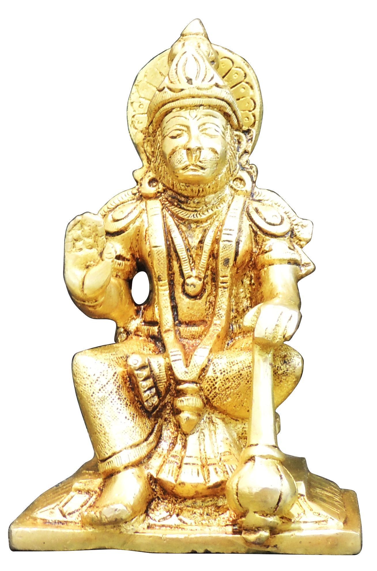 Brass Hanuman — 6"