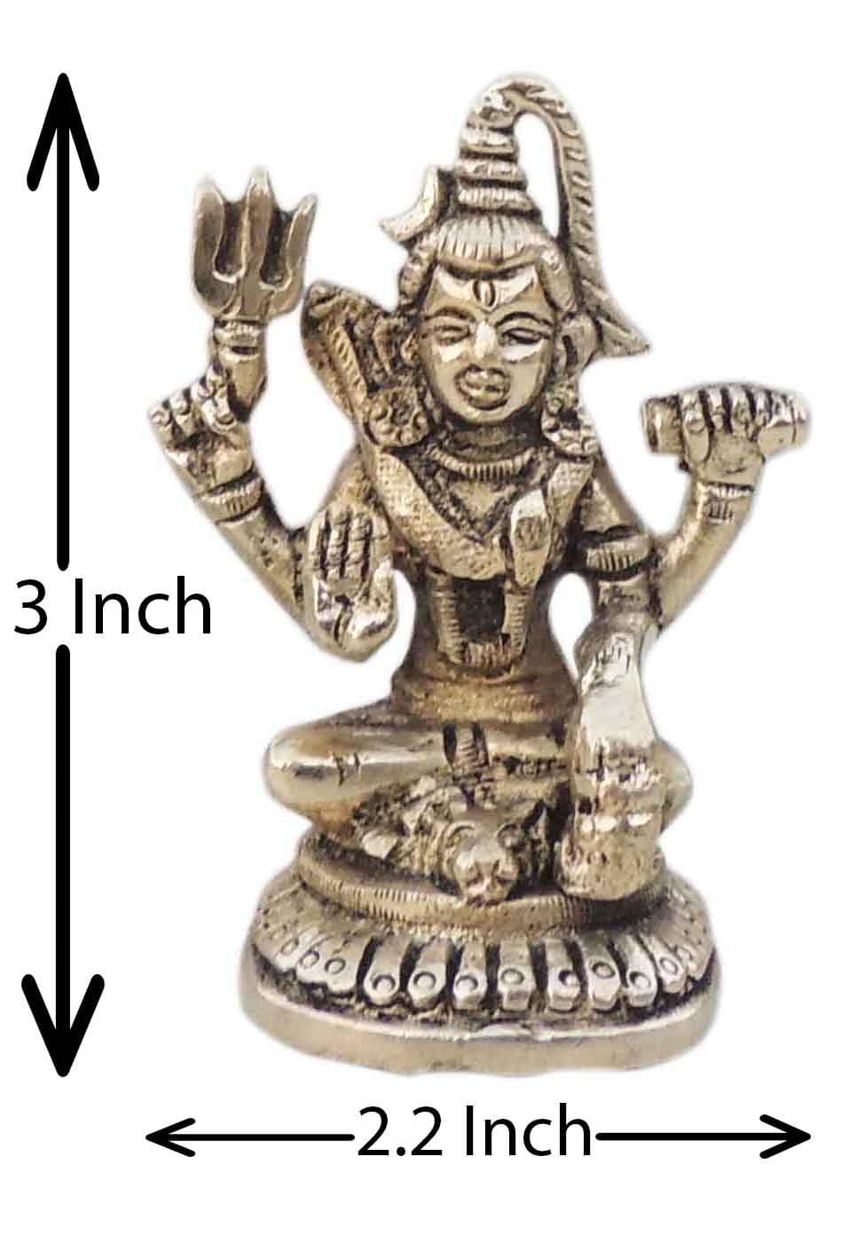 Brass Shiva — 3"