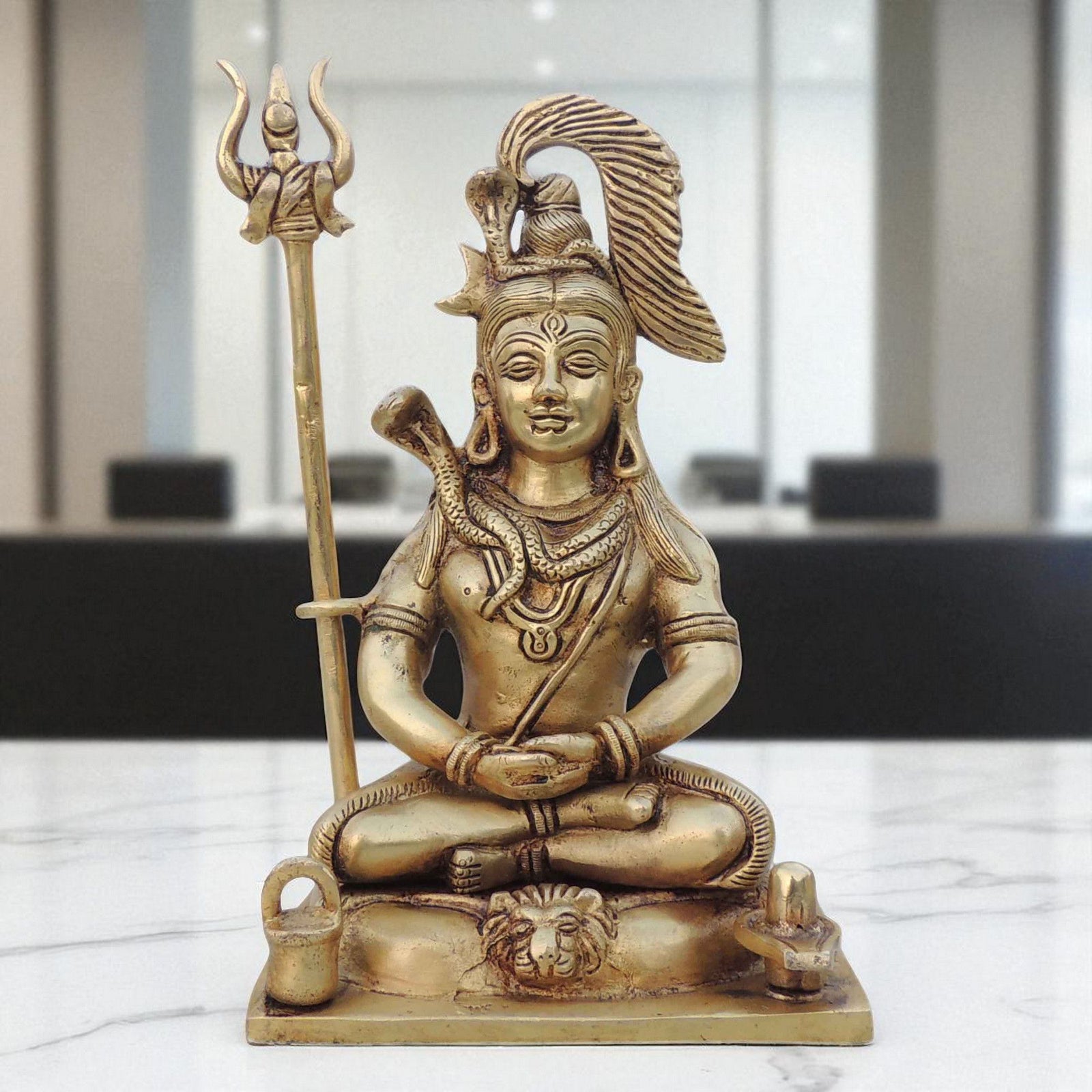 Brass Shiva — 8.5"