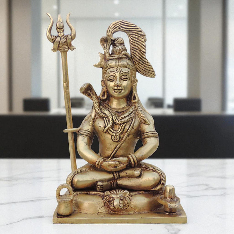 Brass Shiva — 8.5"
