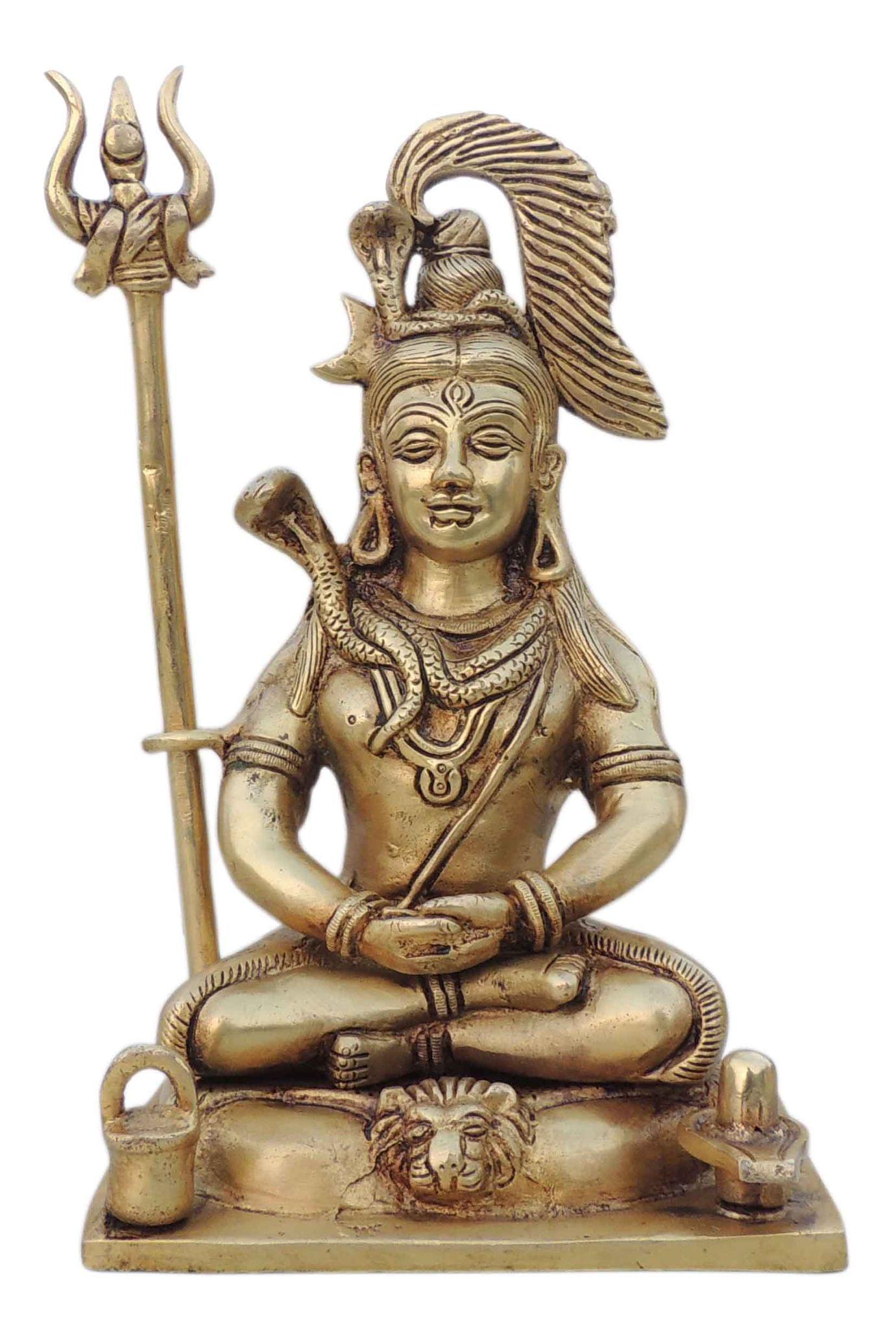 Brass Shiva — 8.5"