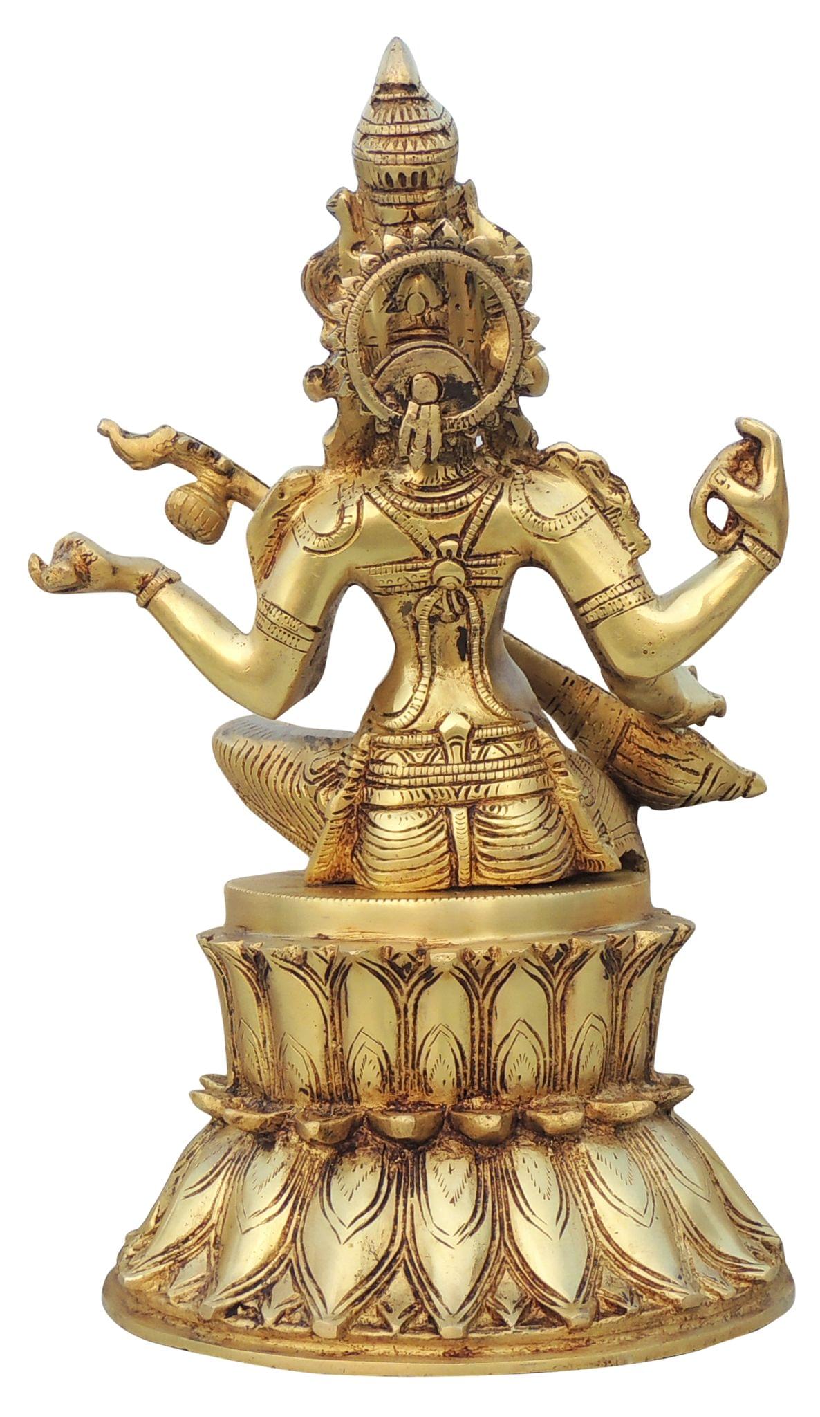 Brass Saraswati — 14"
