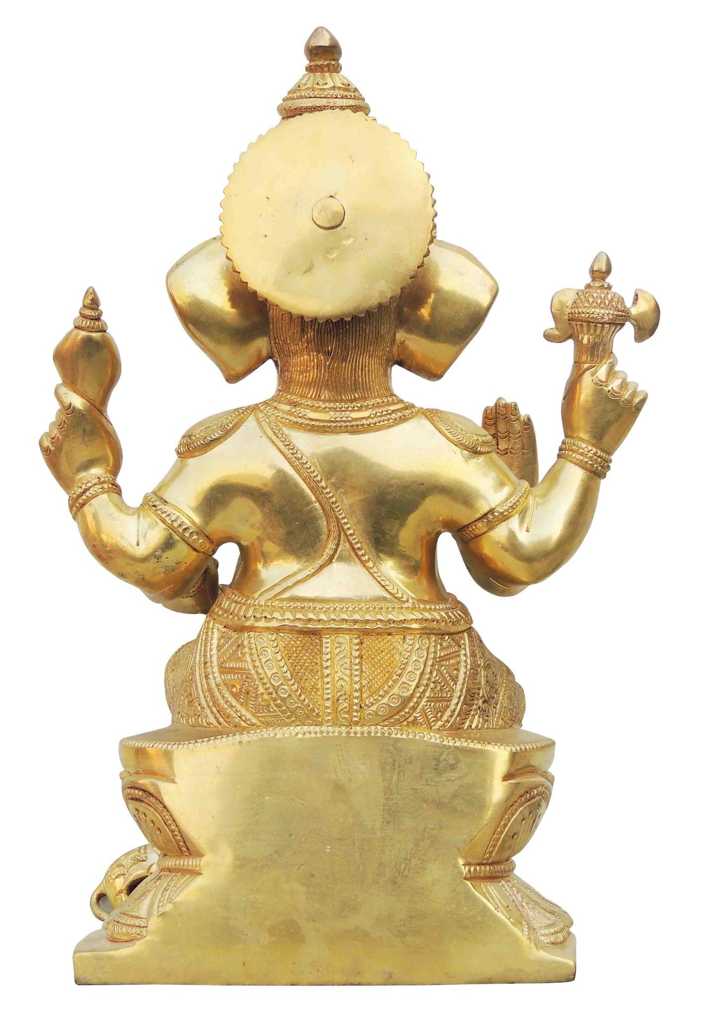 Brass Ganesh — 12.5"