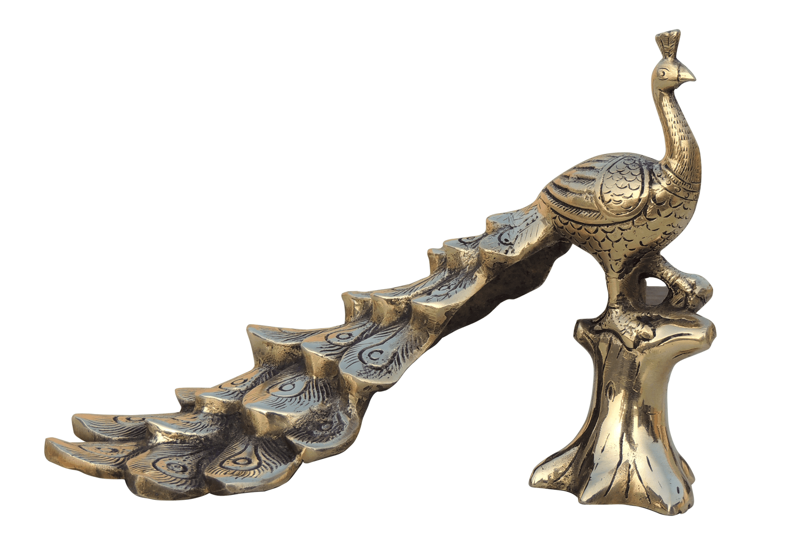 Brass Decor Peacock — 6.5"