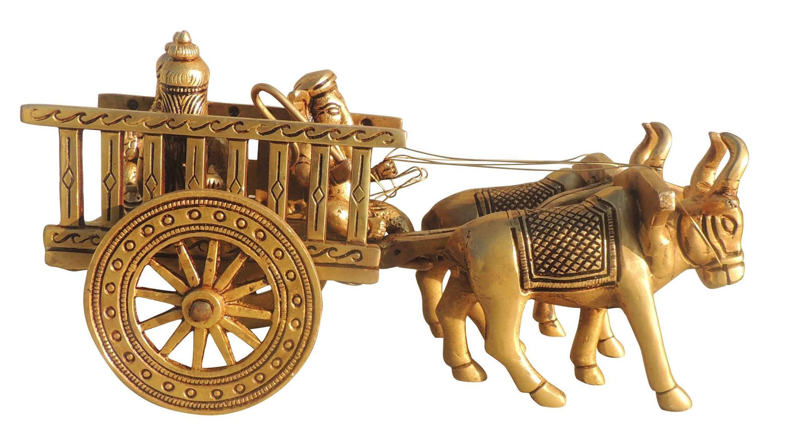 Brass Cow Cart — 6"