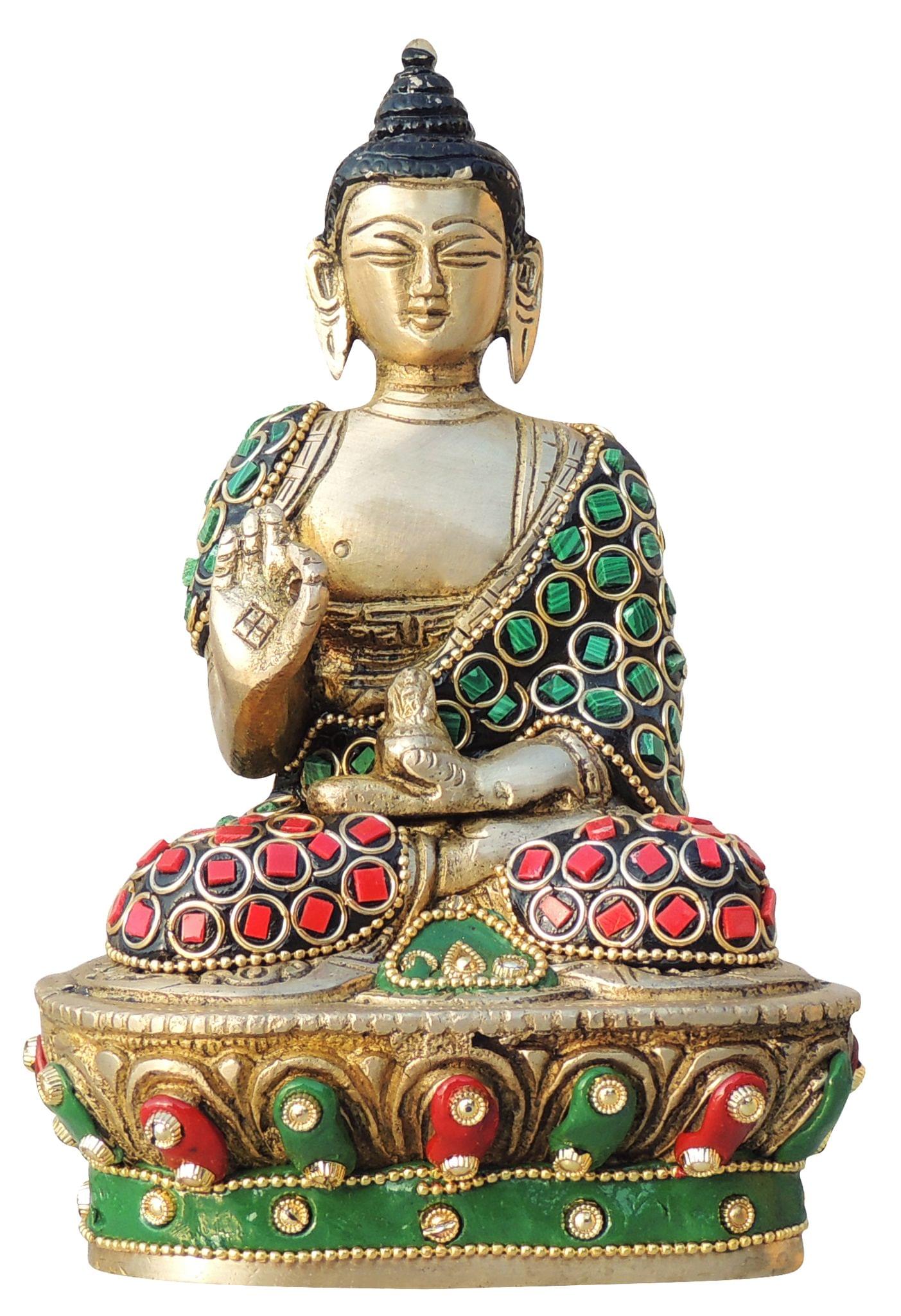 Brass Buddha — 6.7"