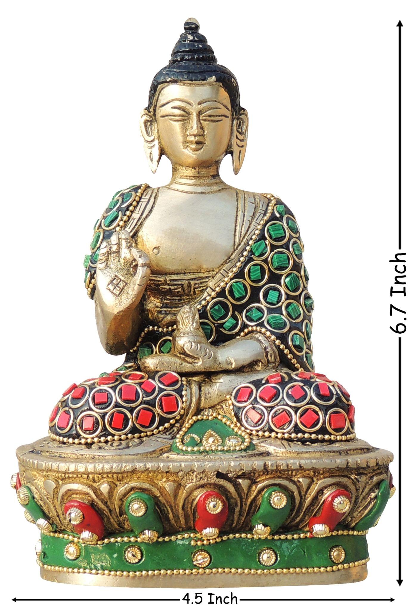 Brass Buddha — 6.7"