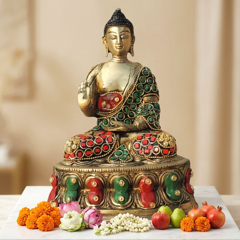 Brass Buddha — 7.5"