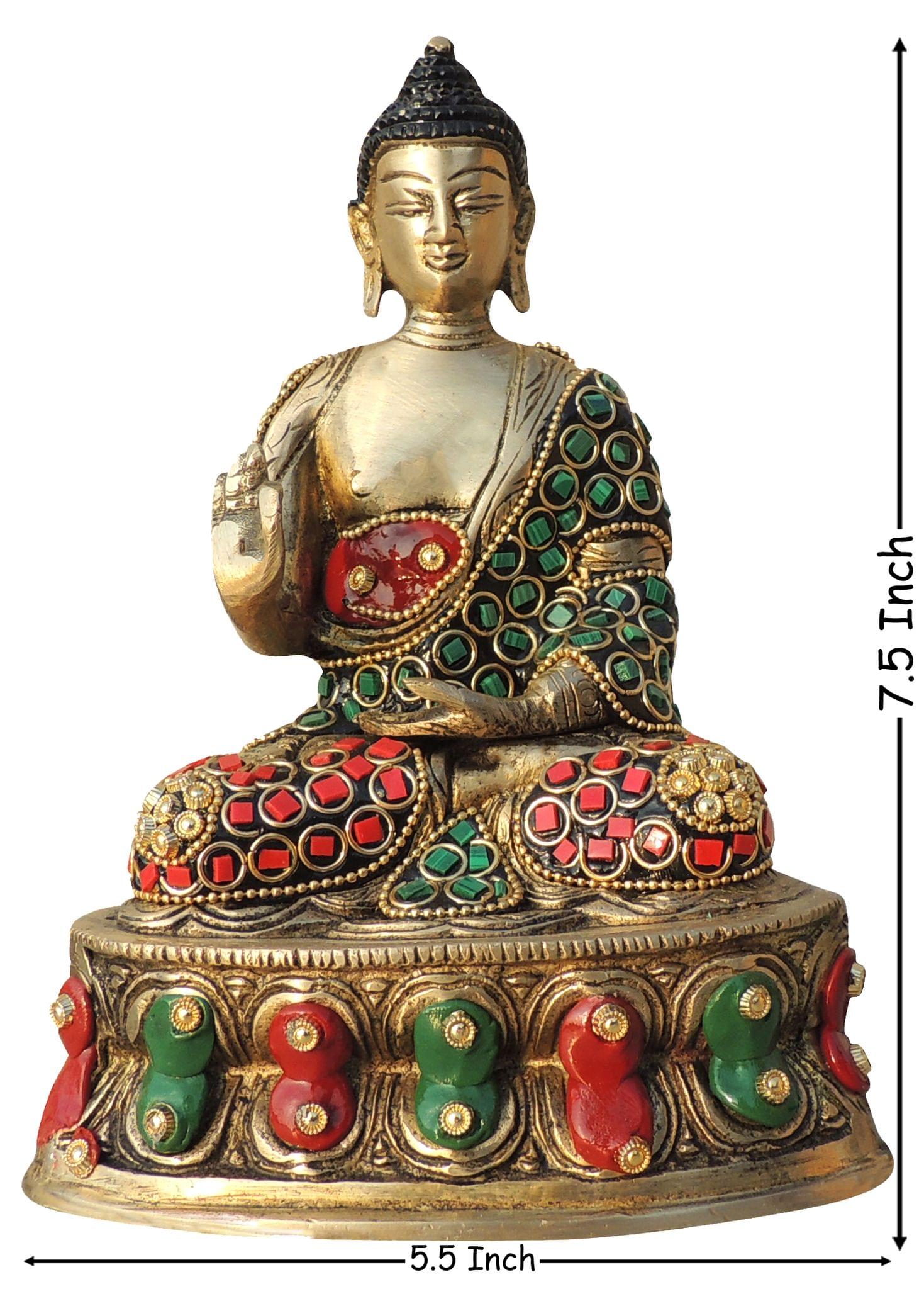Brass Buddha — 7.5"