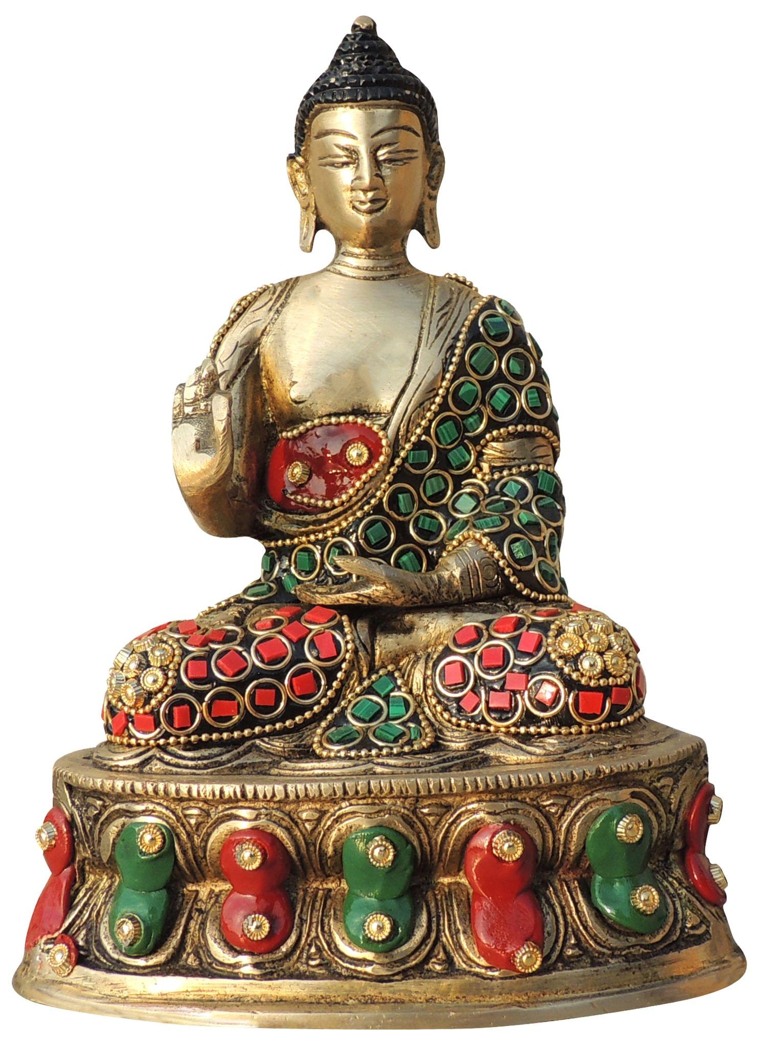 Brass Buddha — 7.5"