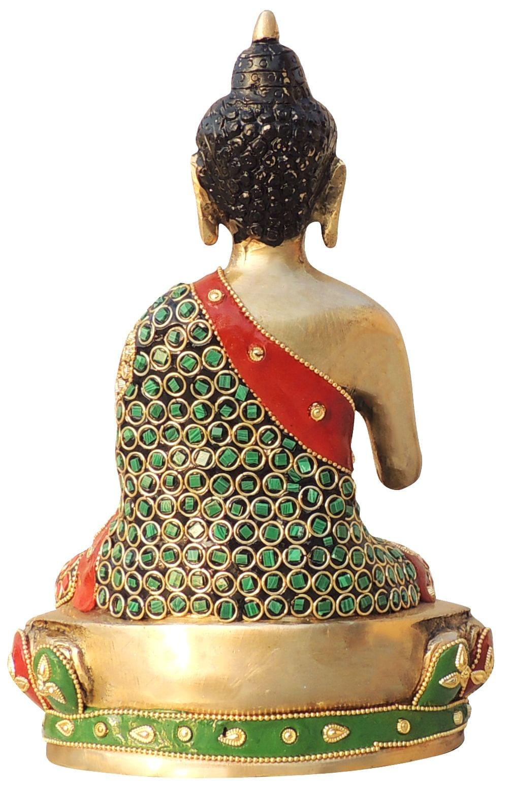 Brass Buddha — 9.5"
