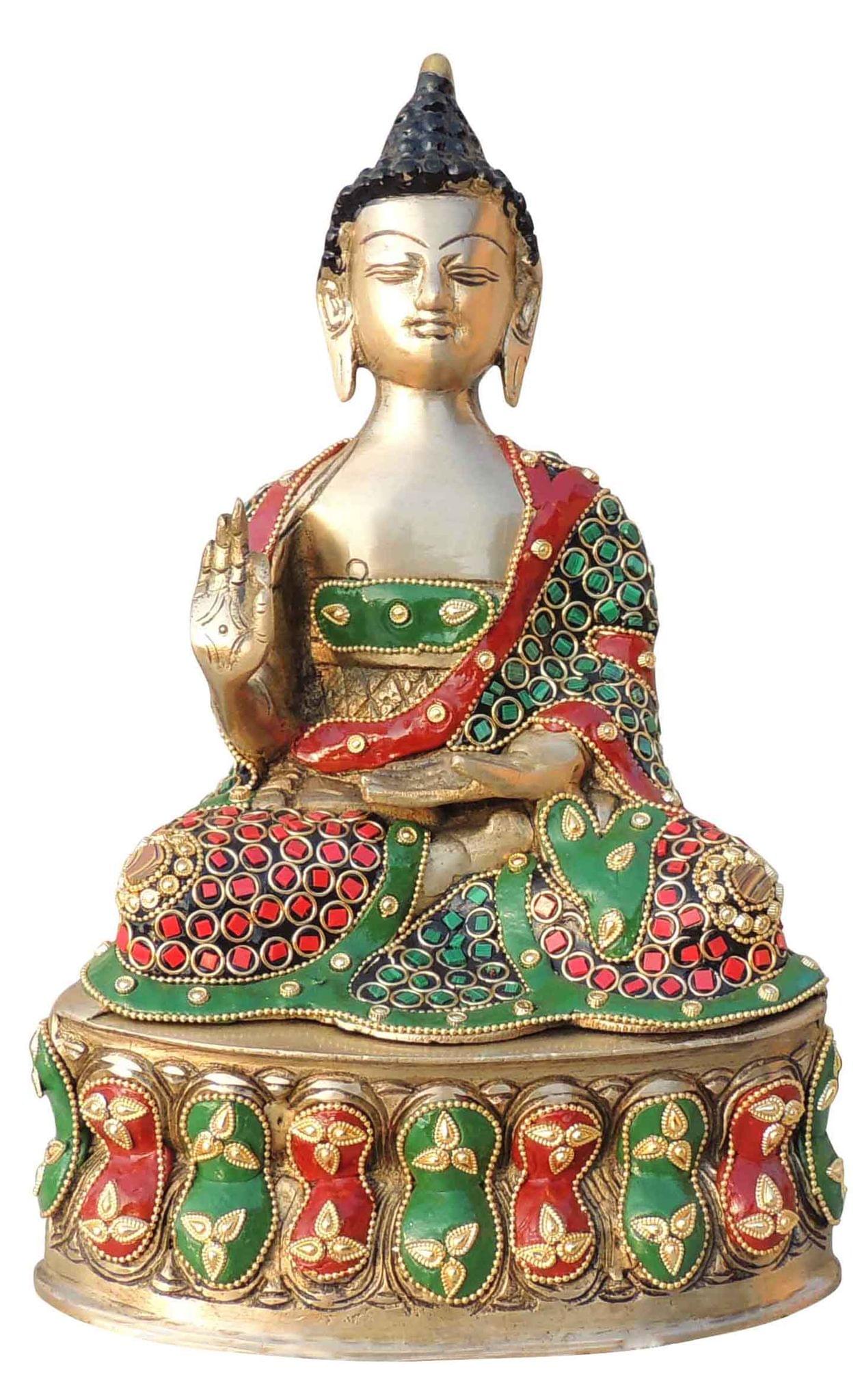 Brass Buddha — 11.5"