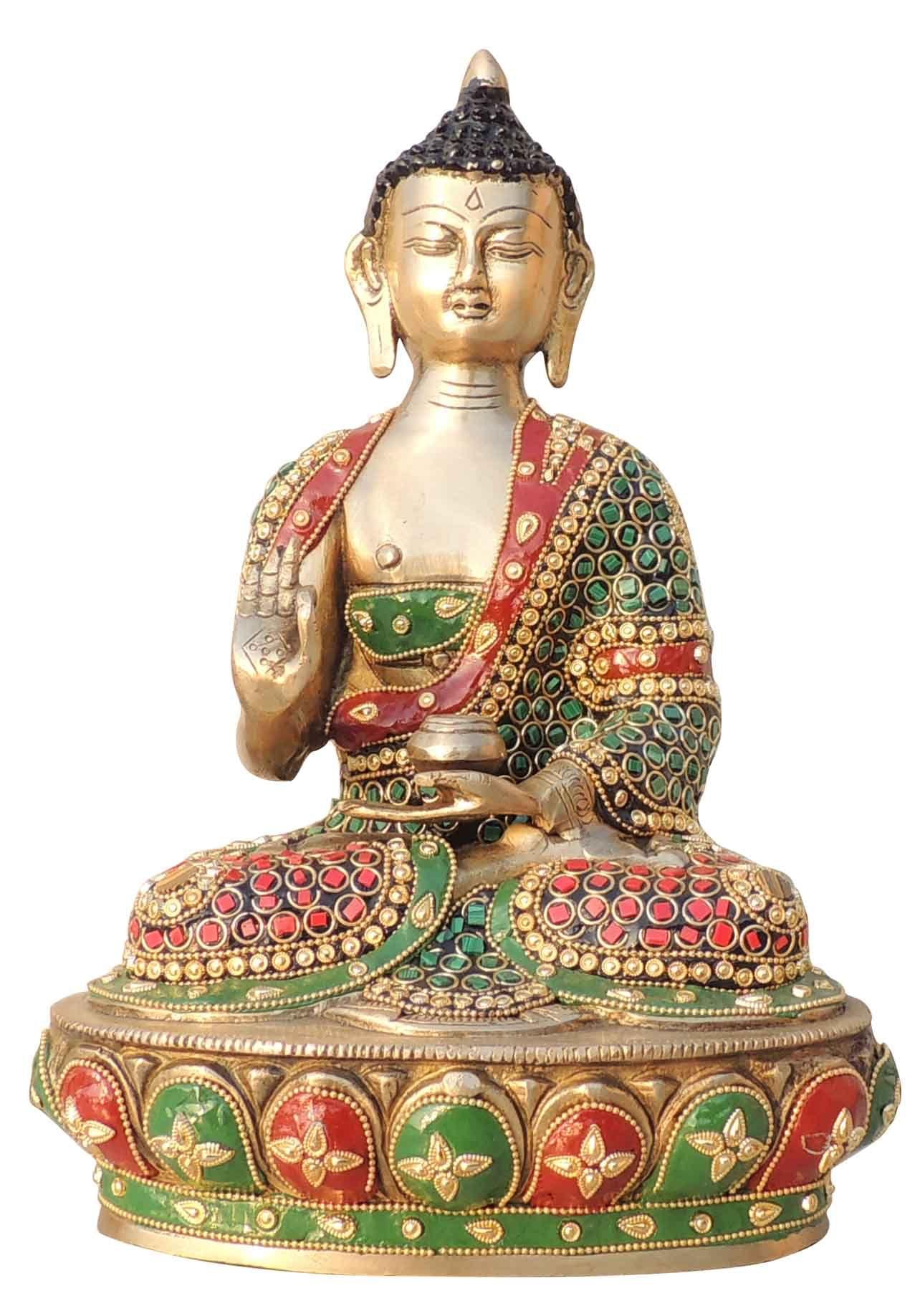 Brass Buddha — 12"