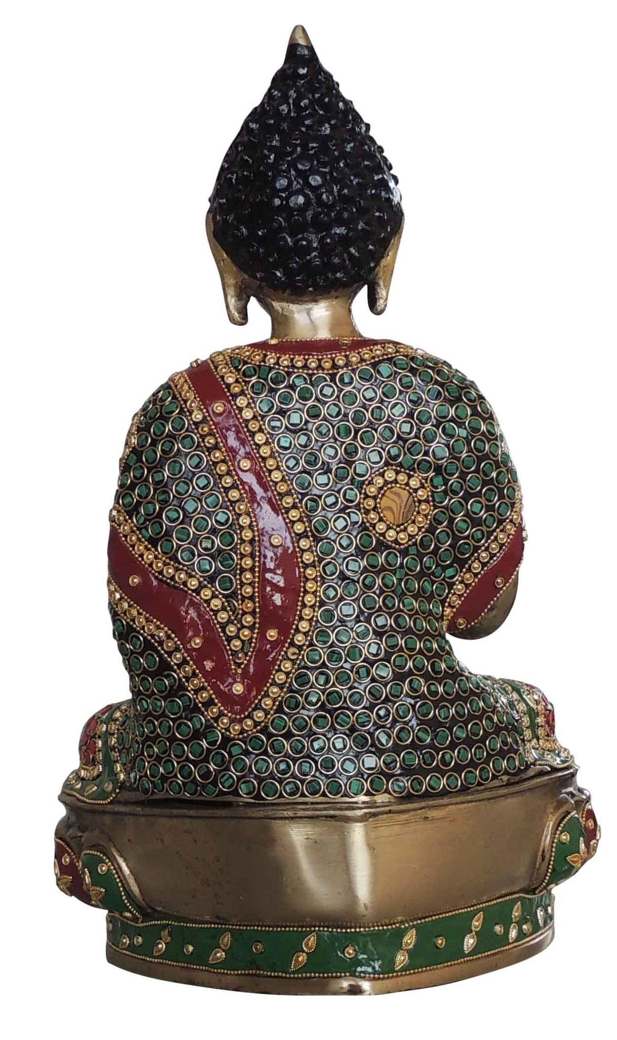 Brass Buddha — 15"