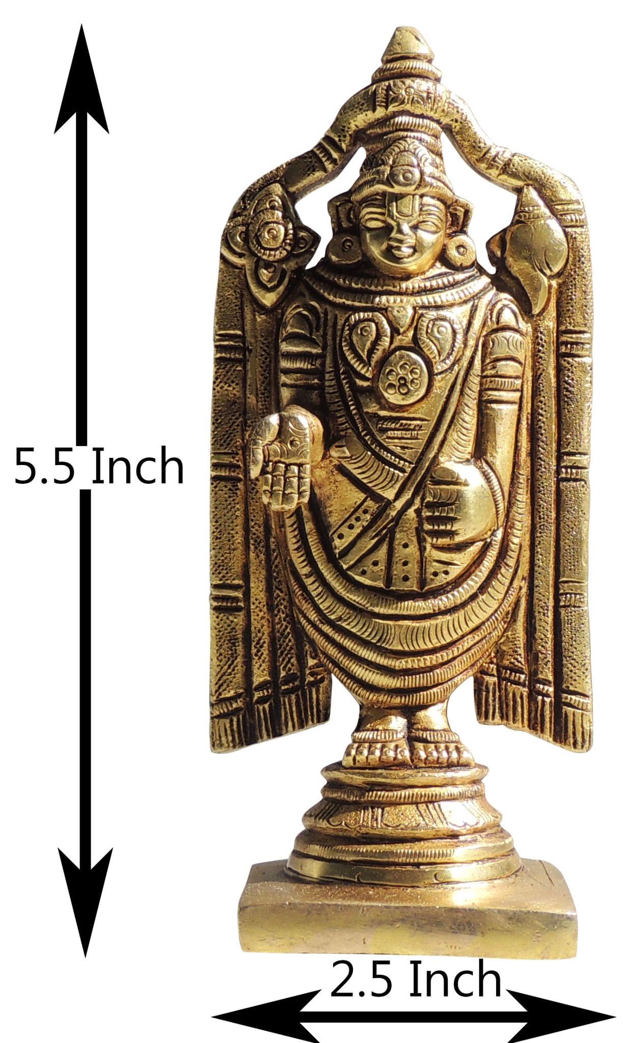 Brass Tirupati — 5.5"