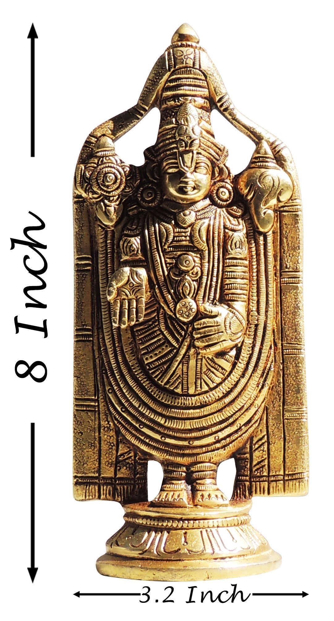 Brass Tirupati — 8"